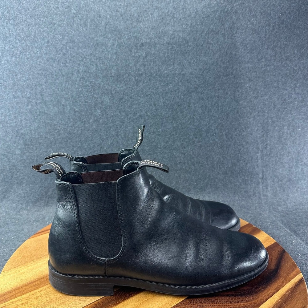 Blundstone Mens 1901 Dress Black Leather Ankle Boots Size AU 10/US 11